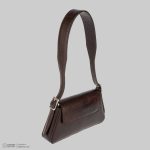 کیف زنانه چرم طبیعی مدل هلنا قهوه ای