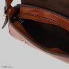 کیف زنانه چرم طبیعی مدل هلنا عسلی