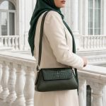 کیف زنانه چرم طبیعی مدل هلنا سبز