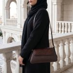 کیف زنانه چرم طبیعی مدل هلنا قهوه ای