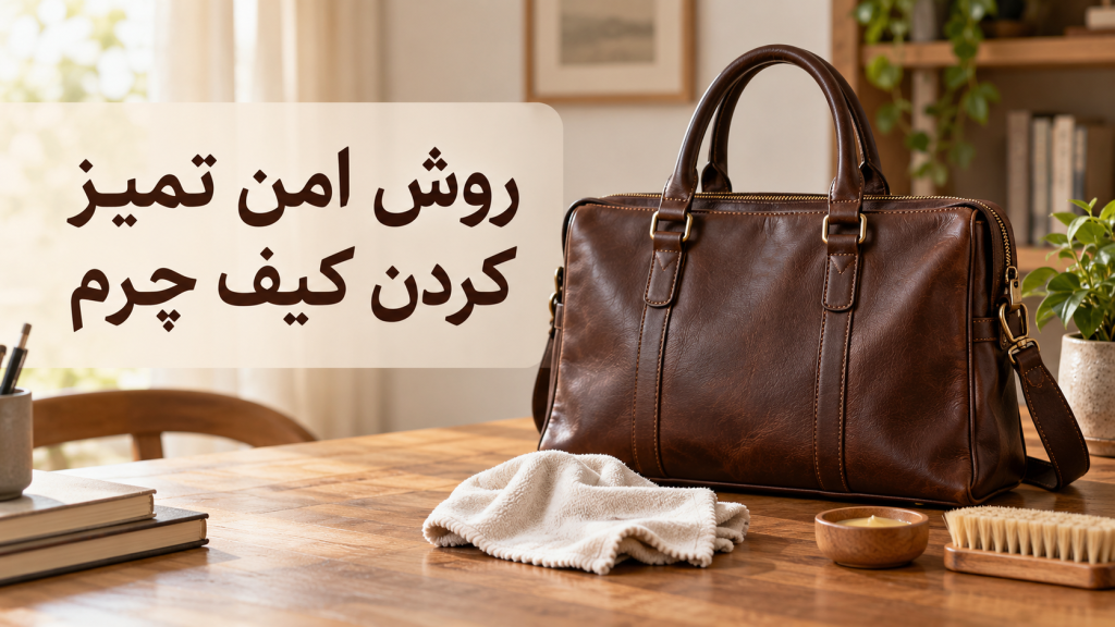 چگونه کیف چرم را تمیز کنیم