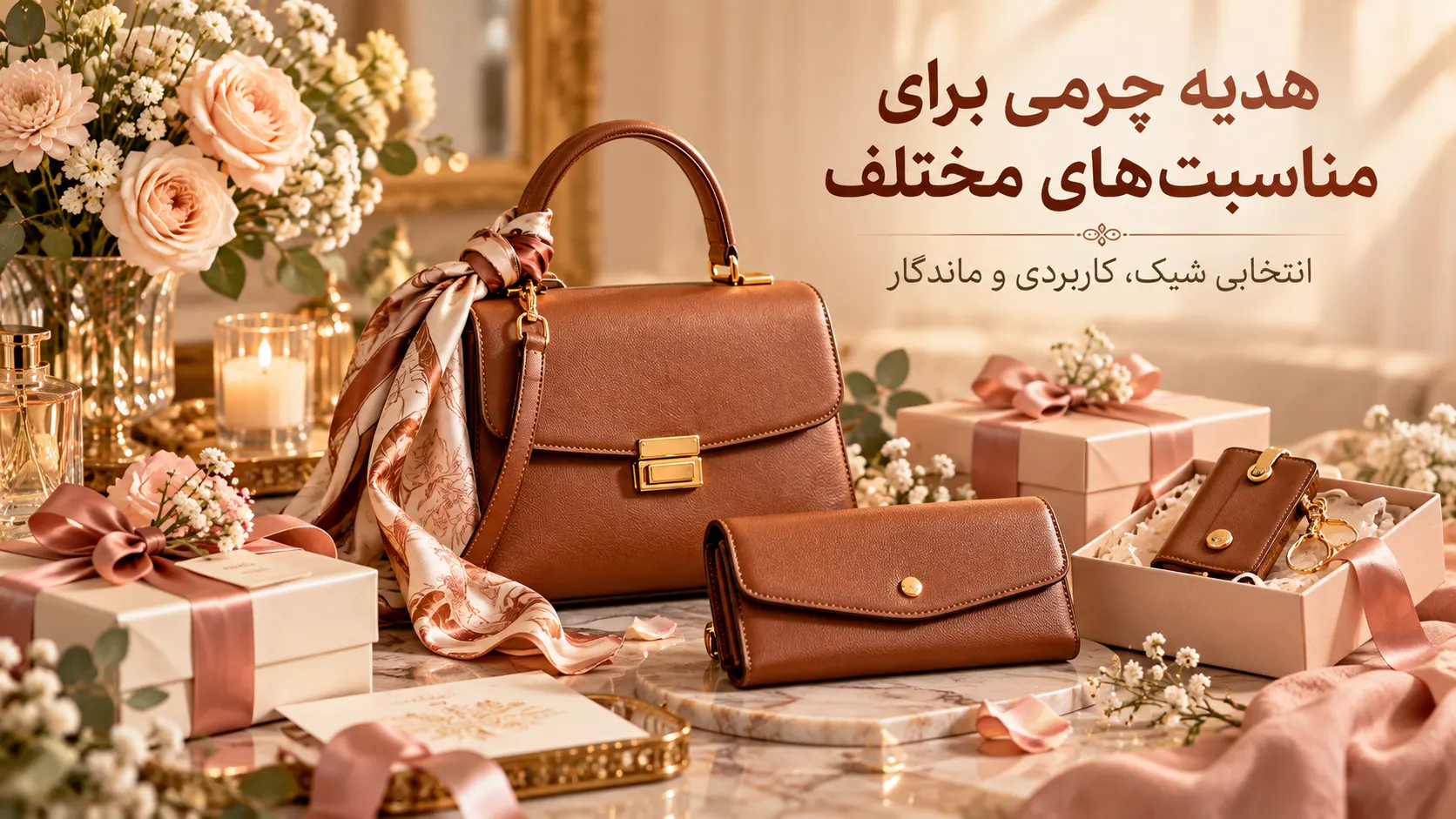 هدیه چرم زنانه برای مناسبت‌های مختلف مانند تولد و سالگرد