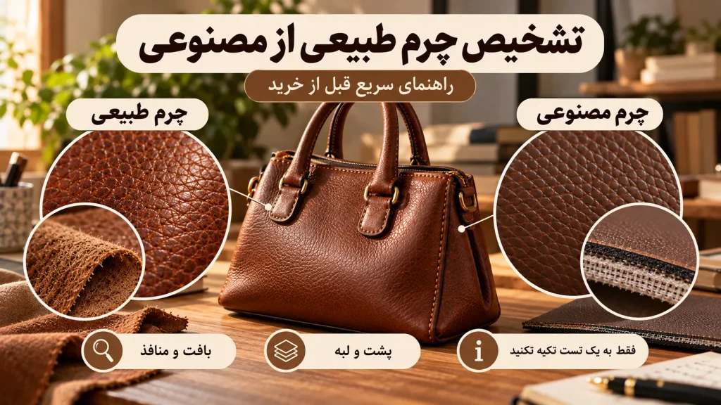 راهنمای تشخیص چرم طبیعی از مصنوعی